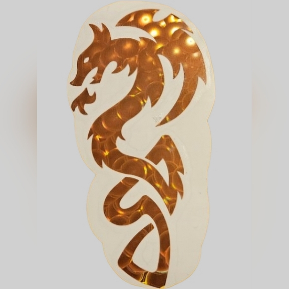 Metallic Copper Dragon Wall/Window Sticker - Picture 3 of 6
